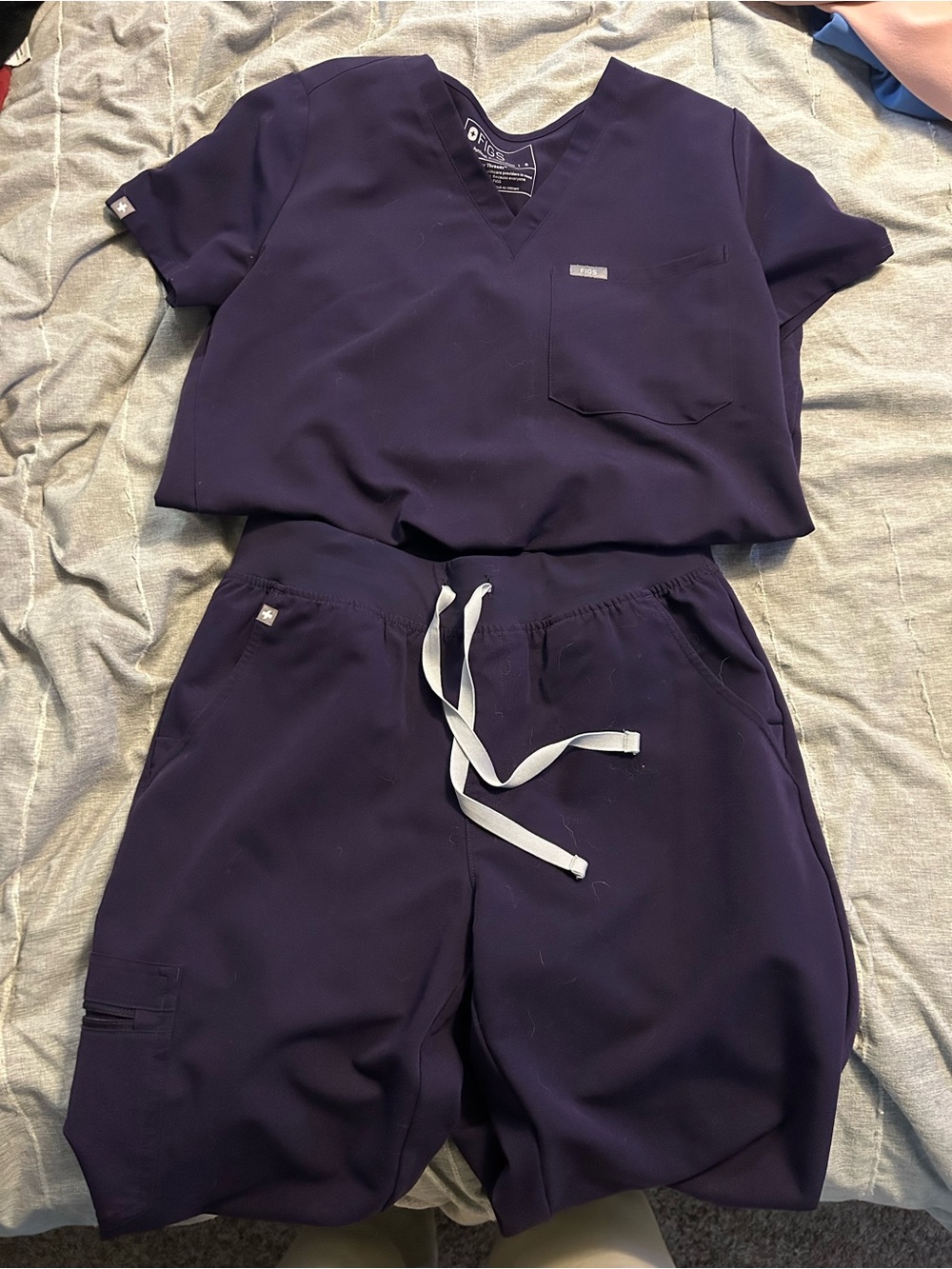Figs Women's Scrub Set in Deep Navy
